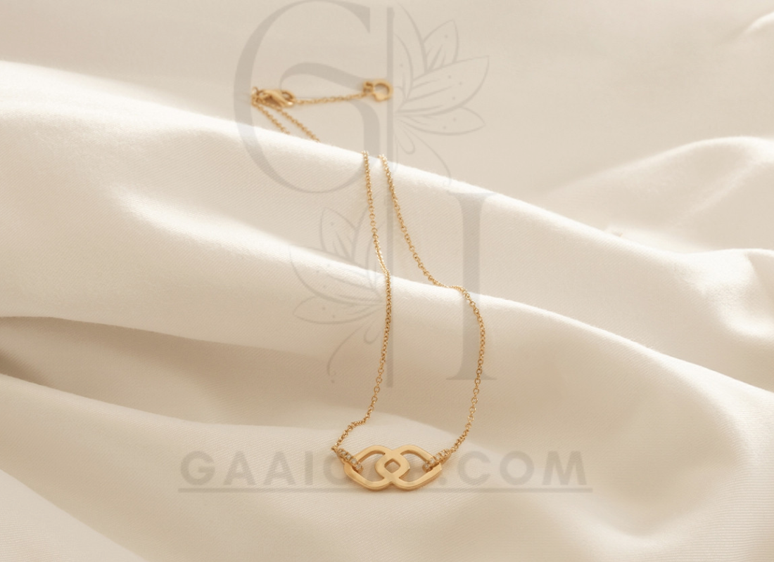 18K Gold Pendant Diamond